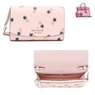 (STOCK CHECK REQUIRED)BRAND NEW AUTHENTIC INSTOCK KATE SPADE STACI PINEAPPLE SMALL FLAP CROSSBODY K7219