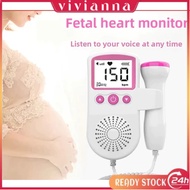 Baby Fetal Doppler Heart Sound Rate Device Ultrasound Detector Monitor Fetal Sound Detector LCD Curv