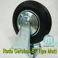 Trolley wheels 8" Dead Rubber wheels trolly wheels cart wheels