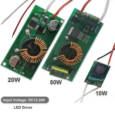 DC9V-24V to DC Constant Current LED Driver 10W 20W 30W 50W DC input ower Supply for 10W 20w 30w 50w 