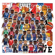 NBA LEGO sticker สติกเกอร์ ลายโลโก้ทีม NBA แบบกันน้ำ สำหรับตกแต่ง DIY จำนวน 50ชิ้น/ชุด