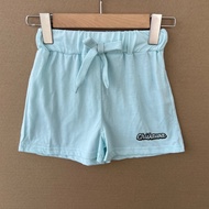 2I1-15 Children's Clothing Light Green Shorts Korean Version Simple Western Style Letter Printing Lo
