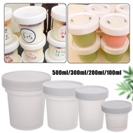 Yogurt Ice Cream Storage Box - Fresh-keeping Seal Subpackaging Box - Dessert Breakfast Fruit Cup Wit