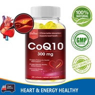 CoQ10 300mg Supplements for Heart Health,Energy Supplement-antioxidant and Immune Support,120 Capsul