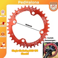 Snail Single Chainring Bcd 104 Symmetrical Crank Alivio Prowheel IXF