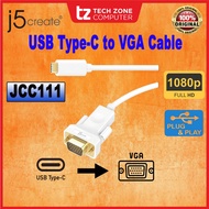 J5CREATE USB Type-C to VGA Cable 1.8M (JCC111)