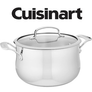 Cuisinart Contour Stainless Steel 5-Quart Pot Dutch Oven with Glass Cover