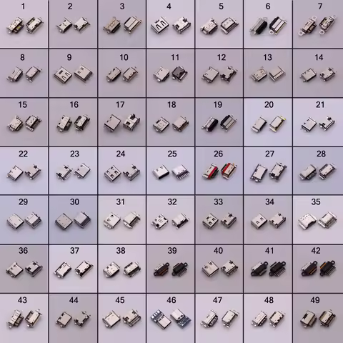 49Models Usb-c Type C usb 3.1 Male female socket PCB connector 6P 9P 14P 16P 24P For Xiaomi/Huawei/N