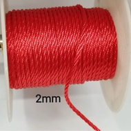 Tali Red Knot String 4C x 2mm / 4C x 3mm ( SELL BY METER)
