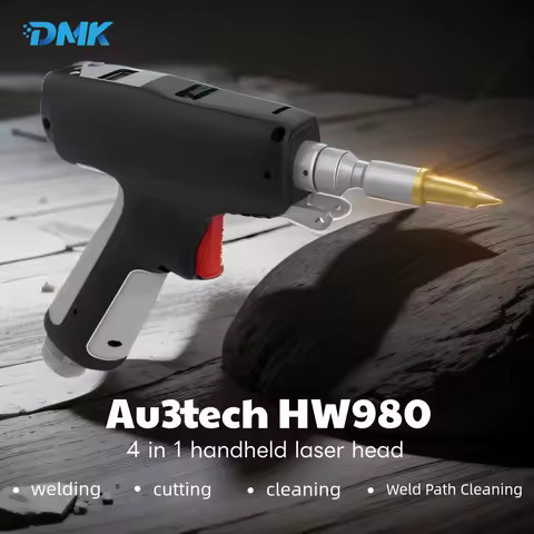 Au3Tech HW980 4in1 Handheld Laser Welding Head 3000W Weld Gun Weld/Cutting/Clean System For Raycus/M