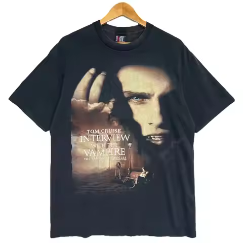 Vintage 90s Tom Cruise Interview With The Vampire The Vampire Chronicles Giant Tag by Tee Jays Made 