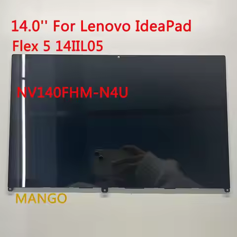 NV140FHM-N4U For 14 Inch Ideapad Flex 5 14IIL05 Display LCD Screen Touch Replacement 5D10S39641 5D10