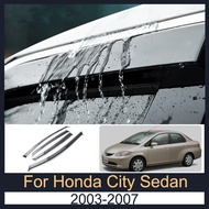 Door Visor For Honda City Sedan 2003-2007 2004 2005 2006 Rain Visor Rain Guards Window Visors Deflec