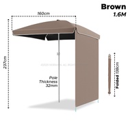 Patio Garden Umbrella Square Outdoor Payung Lipat Payung Waterproof Payung Besar Sunshade Hotel Umbr