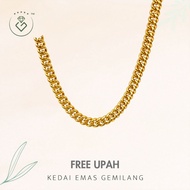 [Kedai Emas Gemilang] 400942 Gold Necklaces (57Cm) (27.37G) [916 Gold]