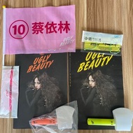 2023&amp;2022 Ugly Beauty Jolin 蔡依林 1/6 場演唱會週邊 螢光斧頭 場刊 應援旗幟旗子 口罩 #新春跳蚤市場