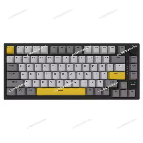 AK820pro Wireless Bluetooth Three-mode Mechanical Keyboard Customized 75 Hot Swap