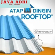 Atap PVC Kanopi Rooftop Putih / Biru Doff (=)