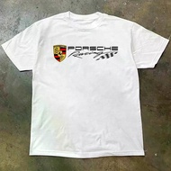 PORSCHE White Short Sleeve, lemans Competition T-Shirt, 911, 718 Club Customized Clothes