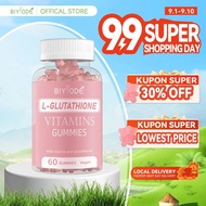 BIYODE Gummy L-Glutathione - Kulit Cerah & Lembap | 500mcg Gluta + Biotin | Vitamin C, D, E & Asid P