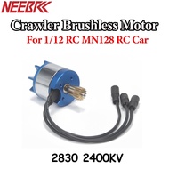 NEEBRC 2830 2400KV Outrunner Crawler Brushless Motor 14T Gear For 1/12 RC Off Road Car MN128 Off Roa