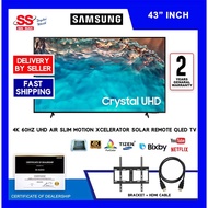 【 DELIVERY BY SELLER 】Samsung 43"/50" /55" 4K Dynamic Crystal UHD Smart TV (2022) 43BU8000 UA43BU800