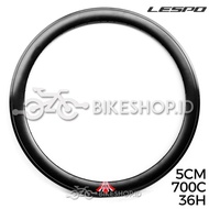 RIM VELG FIXIE 700C 36 HOLE 5 CM DOUBLE WALL ALLOY LESPO | HIGH QUALITY - bicycle storeku