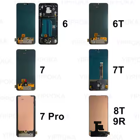 Super Amoled 1+7T Display For Oneplus 6T 7Pro 7T Pro Touch Screen Digitizer For Oneplus 6 7 Replacem