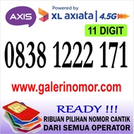 Nomor Cantik Axis 11 Digit Axiata Prabayar Support 4.5G Jaringan XL Nomer Kartu Perdana 0838 1222 171