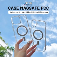 Magsafe Case iphone 16 / 16e / 16 Pro / 16 Plus / 16 Transparent PCC Wireless Charging Hardcase Casi