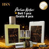 HSN BELI 1 DAPAT 5 Parfum Sholat Tahan 12 Jam Non Alkohol Original Kasturi Putih Kijang Soft Fragran