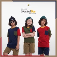 PRIA Pocket T-Shirts For Boys And Girls 3-10 Years Pocket Tricolor Moslem Kids Clothing Tops Casual 