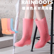 Autumn and Winter Korean Rain Boots Women's Fashion Boots\n Warm Rubber Shoes Non-Slip Waterproof plus Velvet Cotton Jelly Car Wash High-Top Rain Boots