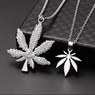 Rhasta Reggae Maple Leaf Chain Titanium Men's Necklace – Trendy Stainless Steel Necklace
