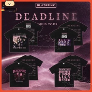✨ 2025 🖤BLACKPINK❤️ DEADLINE WORLD TOUR TSHIRT Unisex 4Different Tshirt for Fans Cotton Short Sleeve