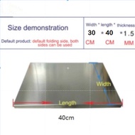 【Big Spade】 304 Stainless Steel Chopping Block Dough Pastry Board Home Cutting Board Chopping Board