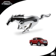 โลโก้ Logo Mustang Horse สี Chrome Mustang Ranger Ford 2 4 ประตู ปี2000-2018 ขนาด 20x8x1 มีบริการเก็