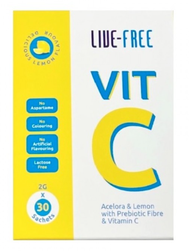 LIVE FREE VITAMIN C 2G X30SACHETS exp 1/2027