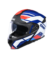 SMK Gullwing S01 N1 Flip Up Helmet With Clear Visor Navigator Graphic P70R EX GL513