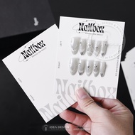 Y2K Black and White Nailbox Cover, Luxurious Y2k style Nailbox Tag - 9x11cm - Simple fake nail cover