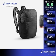 Decathlon Waterproof Foldable Backpack 20L-Travel 20L-Black Waterproof Backpack Travel Bagpack