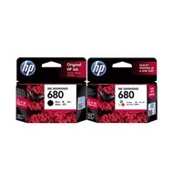 HP 680 Original (Genuine)Black F6V27AA/HP680 Tri-Colour F6V26AA Ink