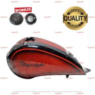 (PROMO DISKON) Tangki Cat Teardrop Japstyle Chopper Bobber Custom Motif Merah