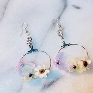 永生花UV膠耳環