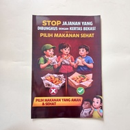 Stop Snacks Packaged With Paper Choose Healthy Food - Poster Select Safe and Healthy Food - Healthy 