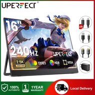 UPERFECT UGame - 2.5K 240Hz Gaming Monitor 16 Inch Portable Monitor VESA Type C HDMI for Swtich XBox