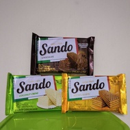 Set Of 6 Chocolate Ice Cream Sando Sponge Cakes, Coconut Flavor, Caramel Butter Flavor (6 Packs * 48g)