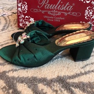 nbu sepatu pesta Paulista dark green shoes