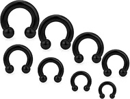 Ocptiy 00G 0G 2G 4G 6G 8G 12G 14G 16G 20G Septum Ear Earrings Gauges Stretching Kit Surgical Steel H