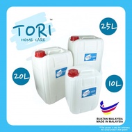 TORI HOME Jerry can 10L 20L 25L Liter Water Container Can | Tong Air | Tong Minyak | Tong Drum | Tong Petro | Water Tank | HDPE Container | Plastic Bottle | Oin Tin | Industial Jerry Can | Chemical | Bekas Air